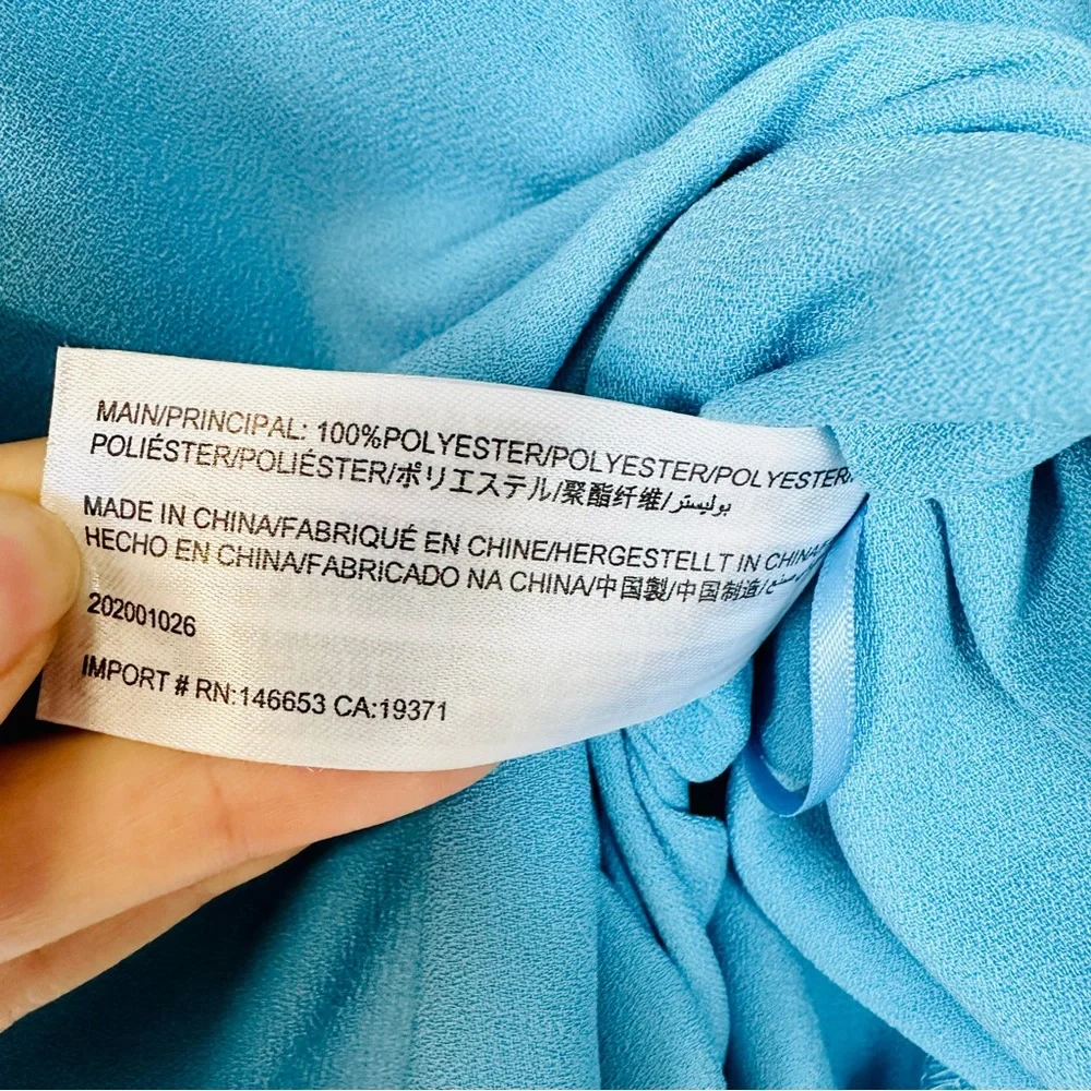 Finders Keepers Calypso Midi Dress Blue Xxs NWT - Picture 9 of 9